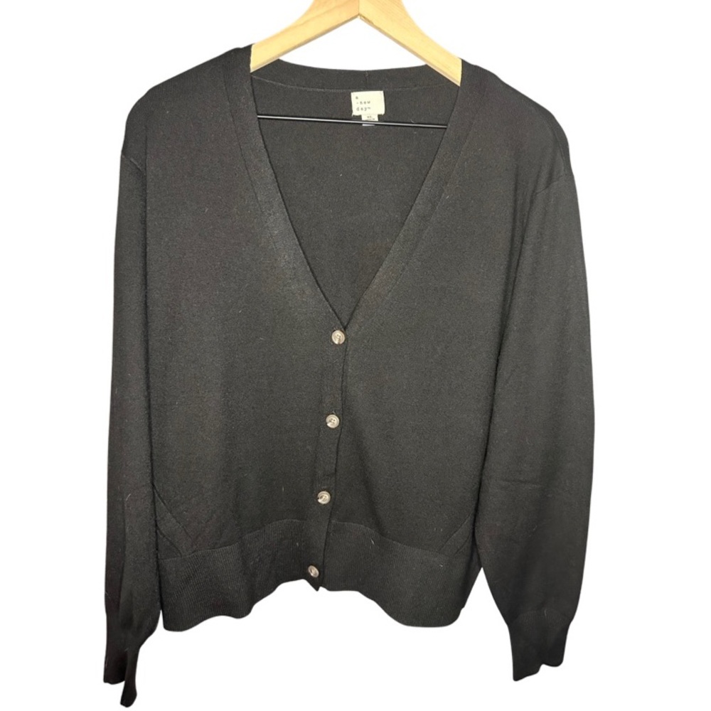 Black Button Down Sweater